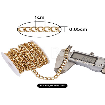 Aluminium Twisted Curb Chains CHA-CW0001-001-1