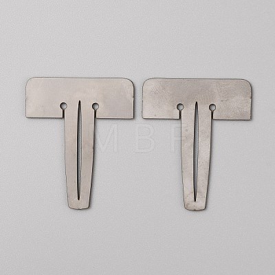 201 Stainless Steel Laser Engraving Crumb Tray Pins AJEW-WH0038-10P-1