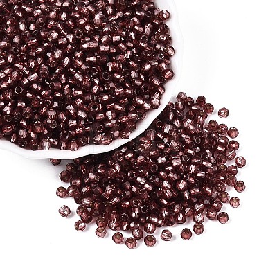 Silver Lined Glass Seed Beads SEED-T007-18A-13-1
