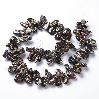 Natural Keshi Pearl Beads Strands PEAR-S021-110A-1