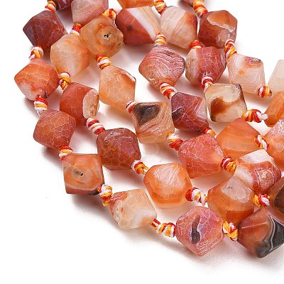 Natural Weathered Agate Beads Strands G-A321-G02-01-1