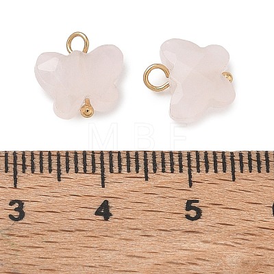 Natural Rose Quartz Pendants KK-D289-61G-01-1
