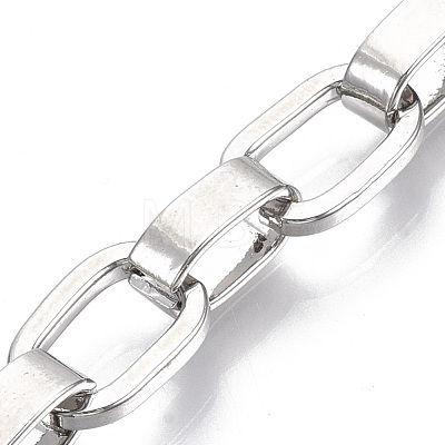 Unisex Alloy Cable Chain Bracelets BJEW-T014-02P-1