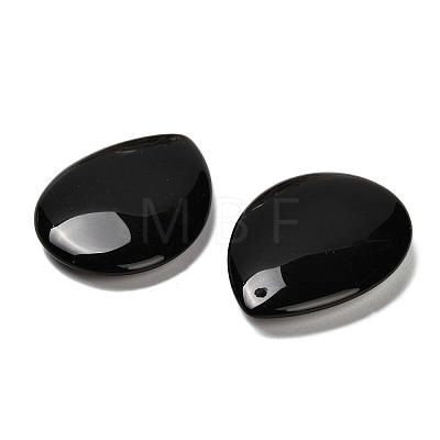 Natural Black Obsidian Pendants G-Z088-02C-1