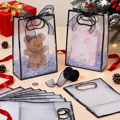 24Pcs PP Plastic Gift Tote Bags ABAG-GA0001-14A-1