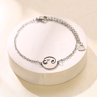 304 Stainless Steel Link Bracelets WGDD040-05-1