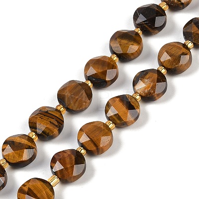 Natural Tiger Eye Beads Strands G-C116-A14-01-1