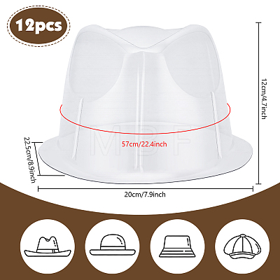 Transparent Plastic Cap Support FIND-WH0149-26B-1