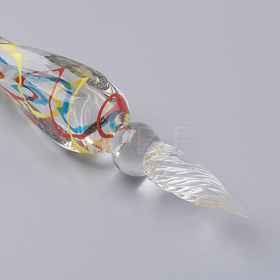 New Creative Handmade Lampwork Dip Pen AJEW-L061-G02-1