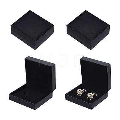 Plastic Cufflink Packing Boxes CON-WH0100-52-1