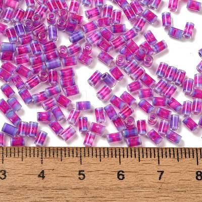 Two Tone Inside Colours Transparent Glass Seed Beads SEED-C004-05H-1