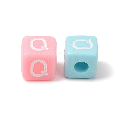 Opaque Acrylic European Beads AC-CBA7A73-01Q-1