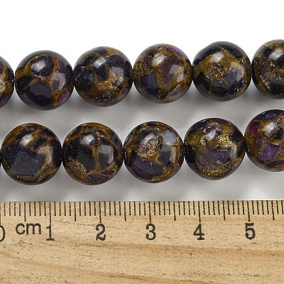 Synthetic Gold Clinquant Stone Beads Strands G-P549-A01-03E-1