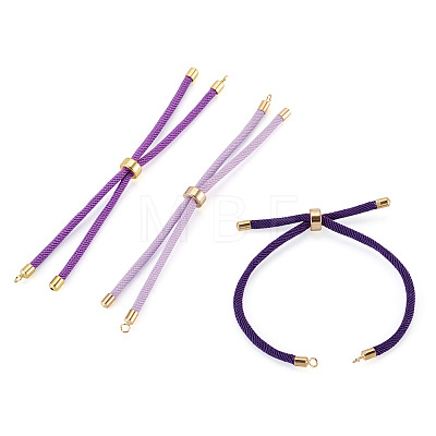 3Pcs 3 Styles Polyester Cord Bracelet Making MAK-TA0001-41-1