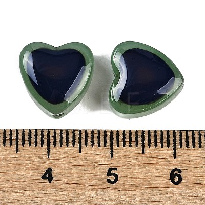 Two Tone Glass Beads GLAA-Z007-10D-1