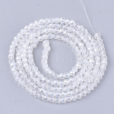 Electroplate Glass Beads Strands EGLA-T013-04J-1