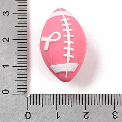 Breast Cancer Awareness Pink Ribbon Theme Silicone Beads SL-CBA6E7F-01A-1