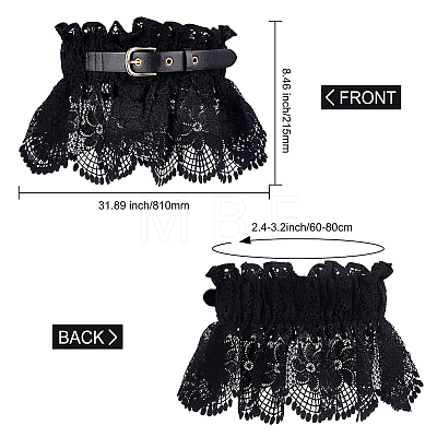 Polyester Wide Elastic Corset Belts AJEW-WH0248-30A-1