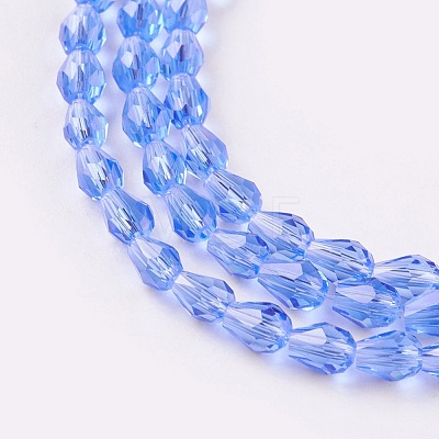 Faceted Glass Beads Strands X-GLAA-A036-F08-1