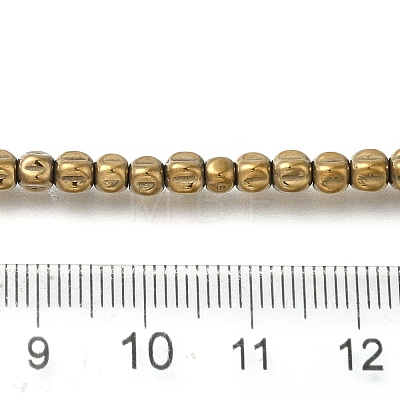 Electroplated Synthetic Non-magnetic Hematite Beads Strands G-C154-A01-1