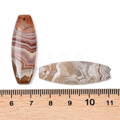 Natural Mexican Agate Pendants G-K381-20A-1