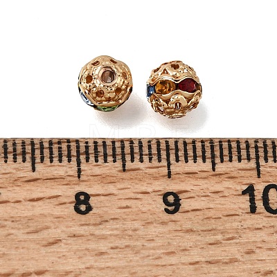 Brass Rhinestone Beads RB-K001-01G-05-1