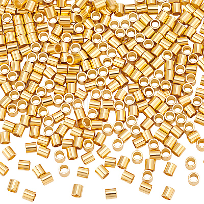 300Pcs 201 Stainless Steel Crimp Beads STAS-BBC0009-77A-1