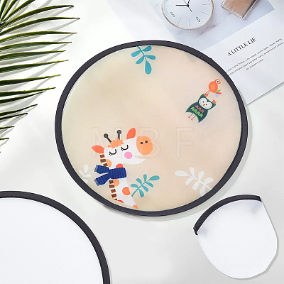 Sublimation Blank Polyester Folding Fan AJEW-WH0010-57A-1