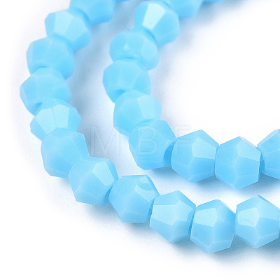 Opaque Solid Color Imitation Jade Glass Beads Strands EGLA-A039-P2mm-D12-1