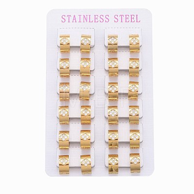304 Stainless Steel Huggie Hoop Earrings EJEW-L252-022G-1