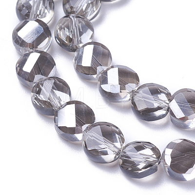 Electroplate Glass Beads Strands EGLA-J149-B-PL01-1