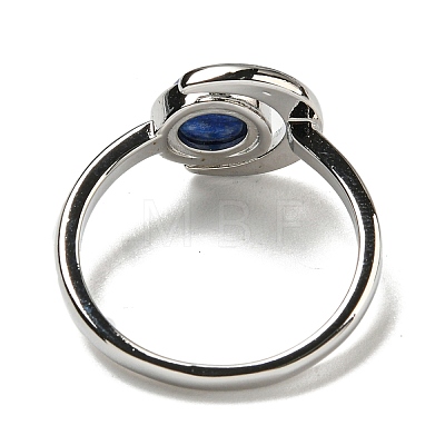 Natural Lapis Lazuli Adjustable Rings RJEW-K269-09P-05-1
