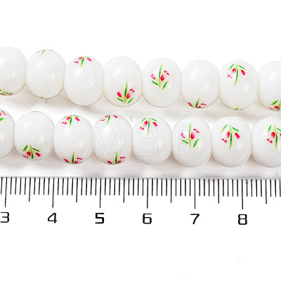 Printing Glass Beads for Necklaces Bracelets Making GLAA-B020-03A-02-1