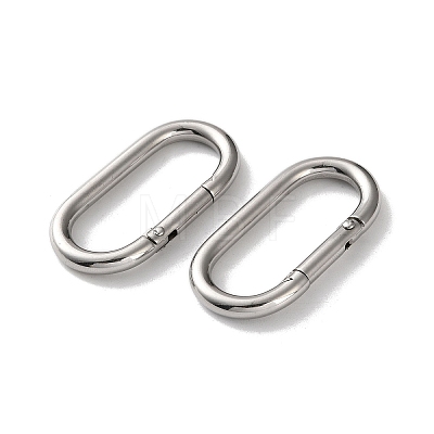 304 Stainless Steel Spring Gate Clasps STAS-A193-01P-1