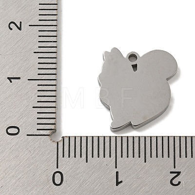 304 Stainless Steel Enamel Pendants STAS-Z093-07P-1