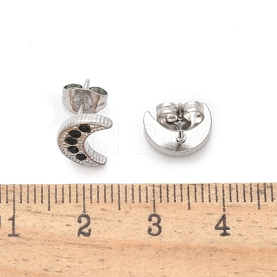 304 Stainless Steel Stud Earrings for Women EJEW-F361-03P-1