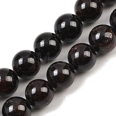 Round Natural Garnet Beads Strands X-G-D751-8mm-1