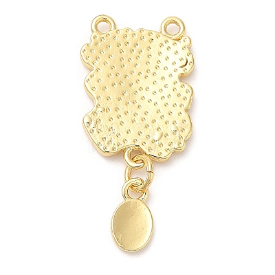 Brass Enamel Pendants KK-Q775-19G-1