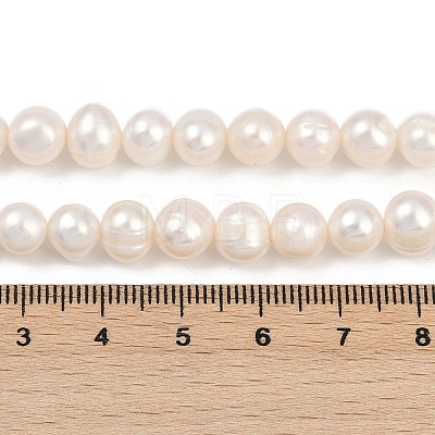 Natural Cultured Freshwater Pearl Beads Strands PEAR-I007-07X-06A-1