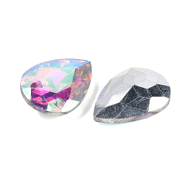 Pointed Back Glass Rhinestone Cabochons RGLA-T081-18x25mm-05-1