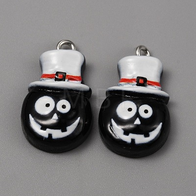 Opaque Resin Pendants RESI-CJC0012-19D-1