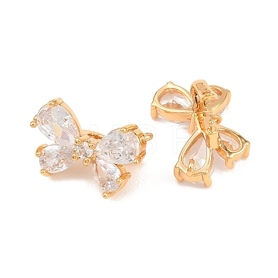 SHEGRACE Brass Micro Pave Clear Cubic Zirconia Twister Clasps XGRQ5K271-829G-1
