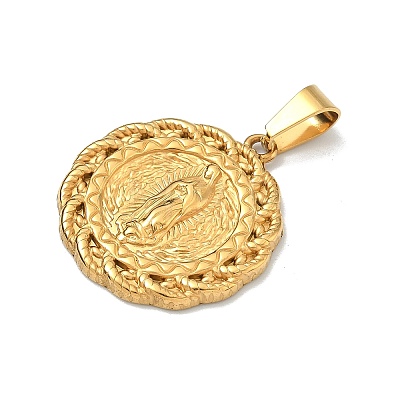 Religion Theme 304 Stainless Steel Pendants STAS-F336-06C-G-1