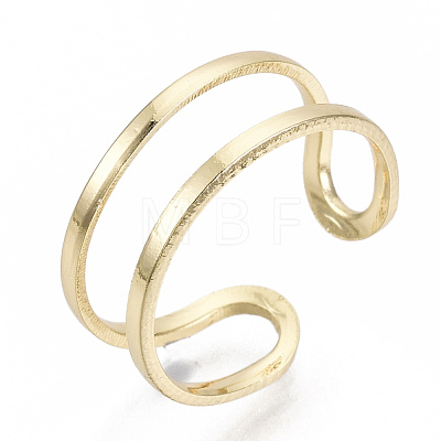 Brass Cuff Finger Rings RJEW-N030-003-NF-1
