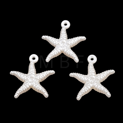 ABS Plastic Imitation Pearl Pendants KY-G035-01A-1