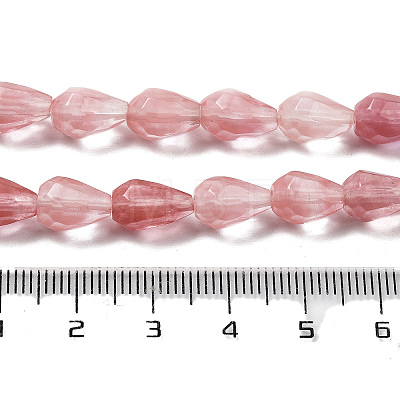 Cherry Quartz Glass Beads Strands G-P520-B18-01-1