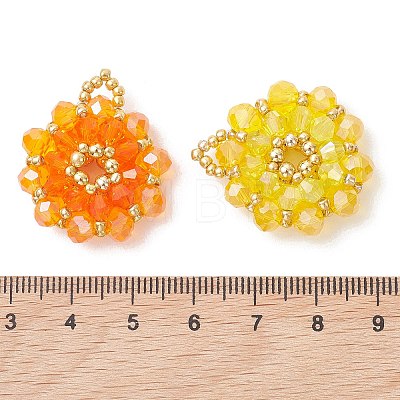 Glass Pendants PALLOY-MZ01262-1