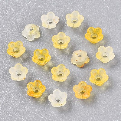 Frosted Transparent Acrylic Beads OACR-N137-72G-1