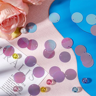 PVC Sequin Pendants KY-CY0001-18-1