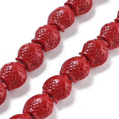 Synthetic Coral Carved Beads Strands CORA-C003-13B-02-1